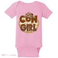 Cow Girl Southern Country Cute Baby Bodysuit thumb 0