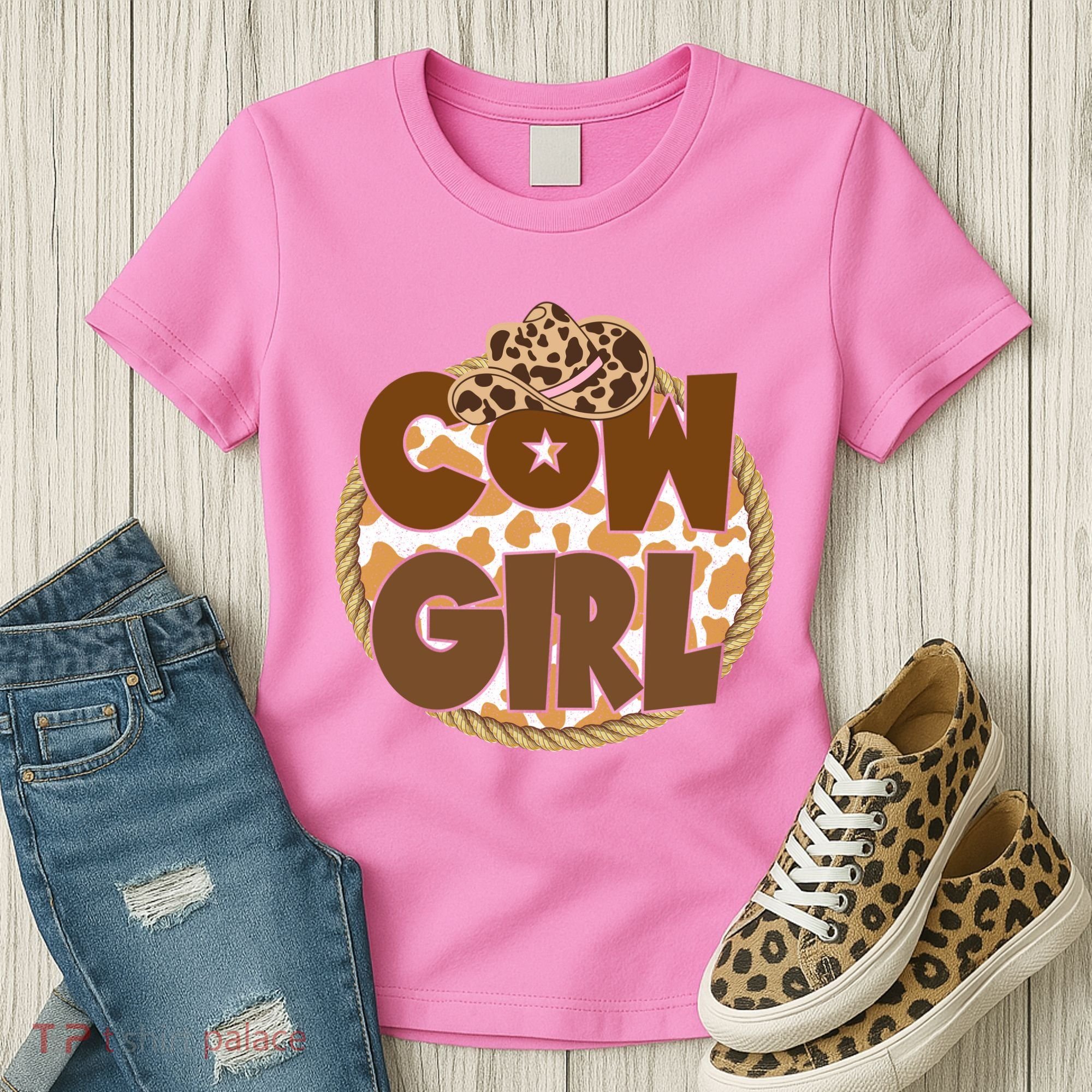 Cow Girl Southern Country Cute Women's T-Shirt