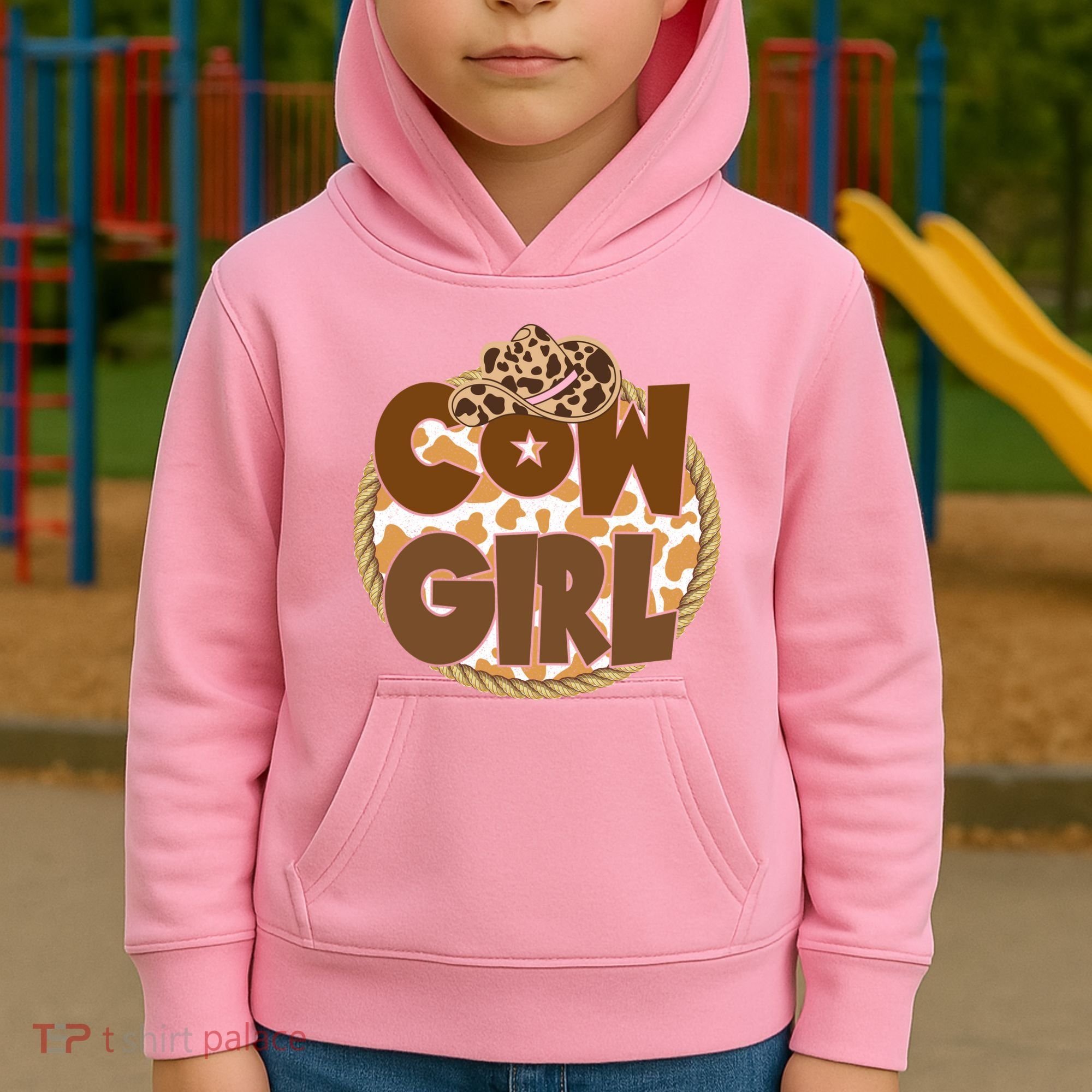 Cow Girl Southern Country Cute Kids Hoodie