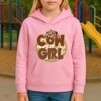 Cow Girl Southern Country Cute Kids Hoodie thumb 3
