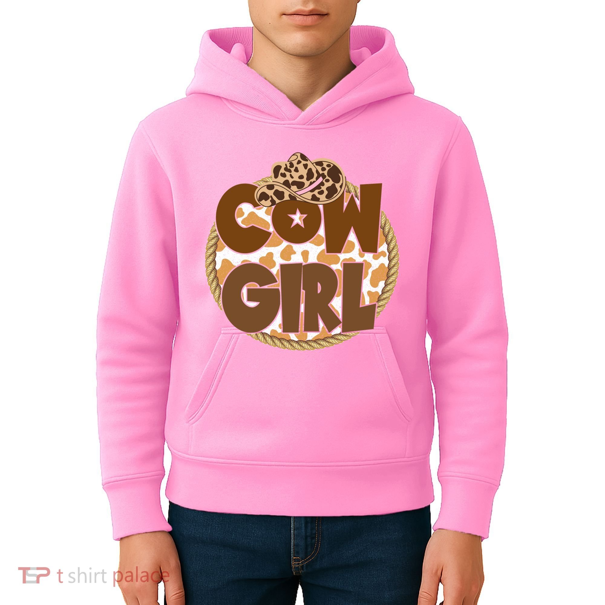 Cow Girl Southern Country Cute Kids Hoodie
