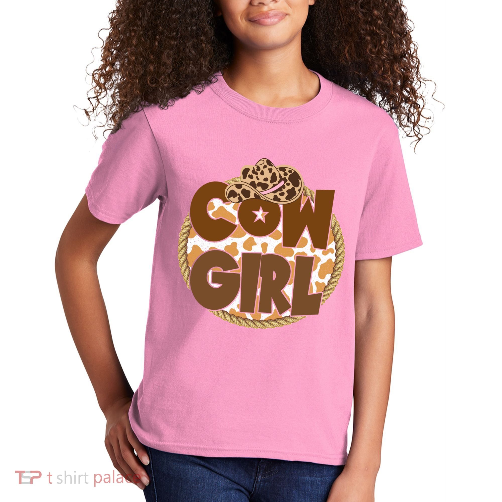 Cow Girl Southern Country Cute Kids T-Shirt