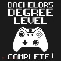 College Graduation Shirt Bachelor's Degree Gamer Grad Long Sleeve Shirt thumb 2
