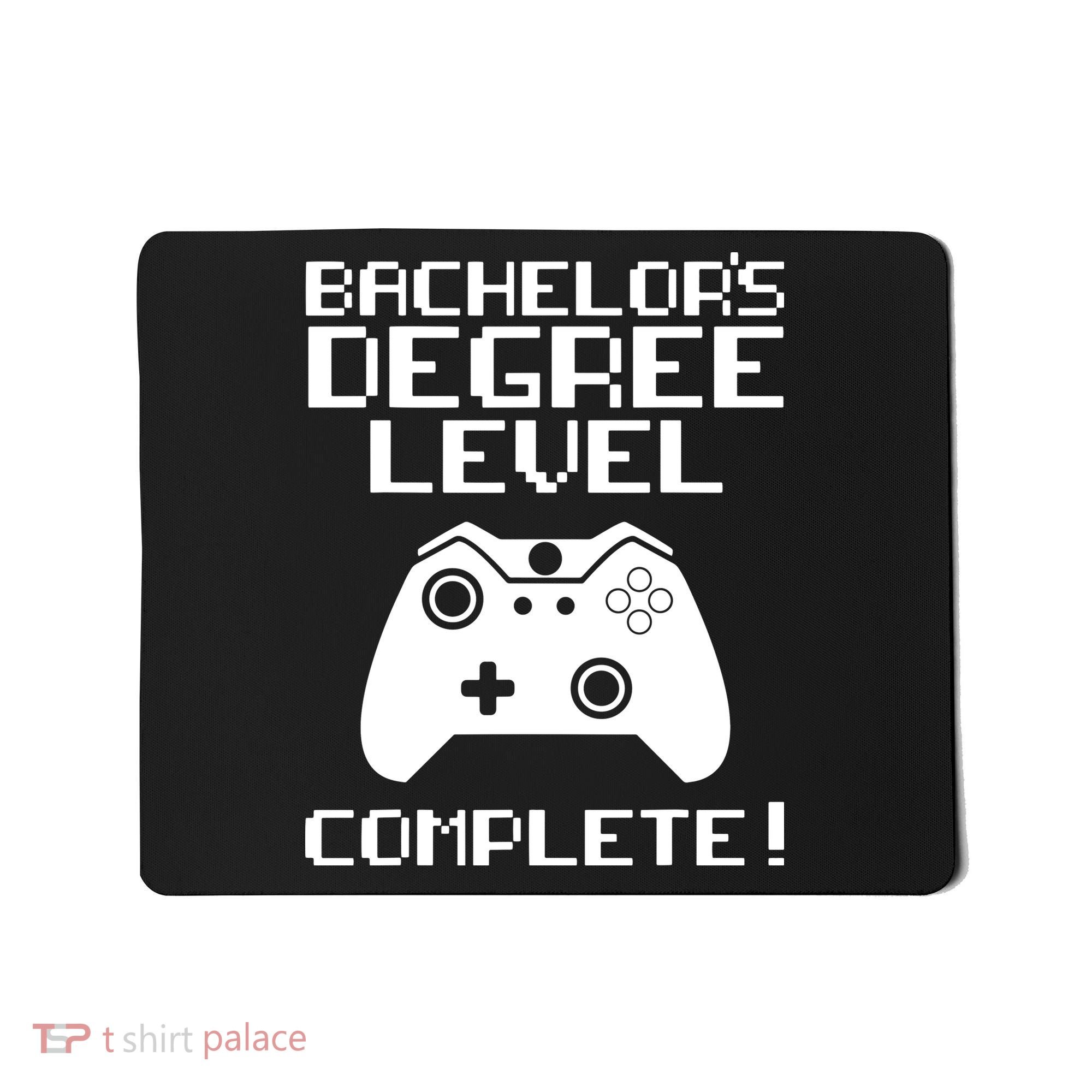 College Graduation Shirt Bachelor's Degree Gamer Grad Mousepad