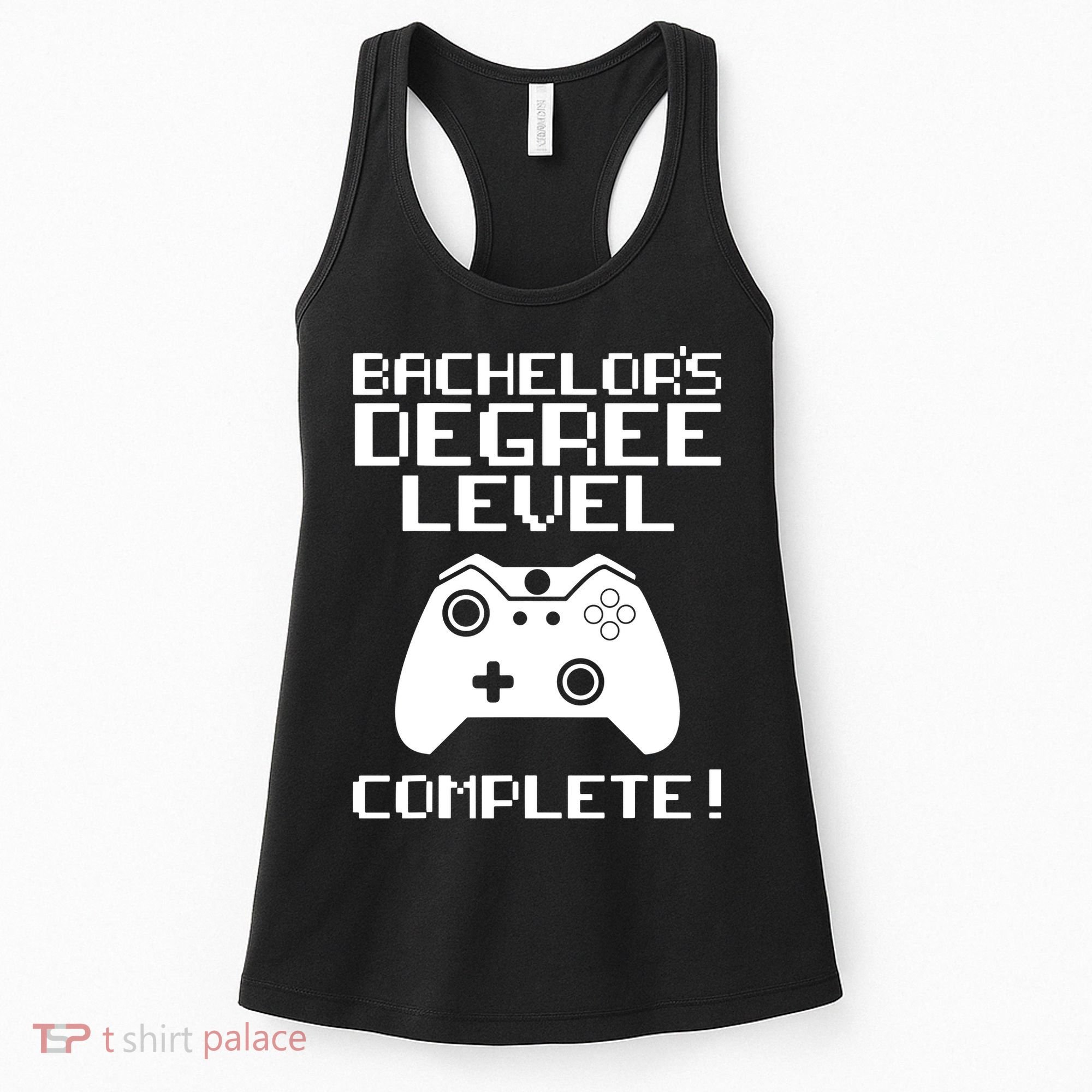 College Graduation Shirt Bachelor's Degree Gamer Grad Women's Tank Top