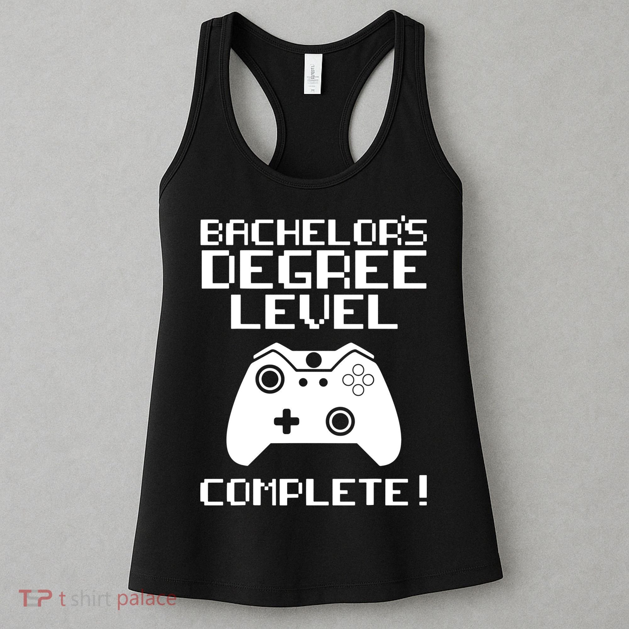 College Graduation Shirt Bachelor's Degree Gamer Grad Women's Tank Top
