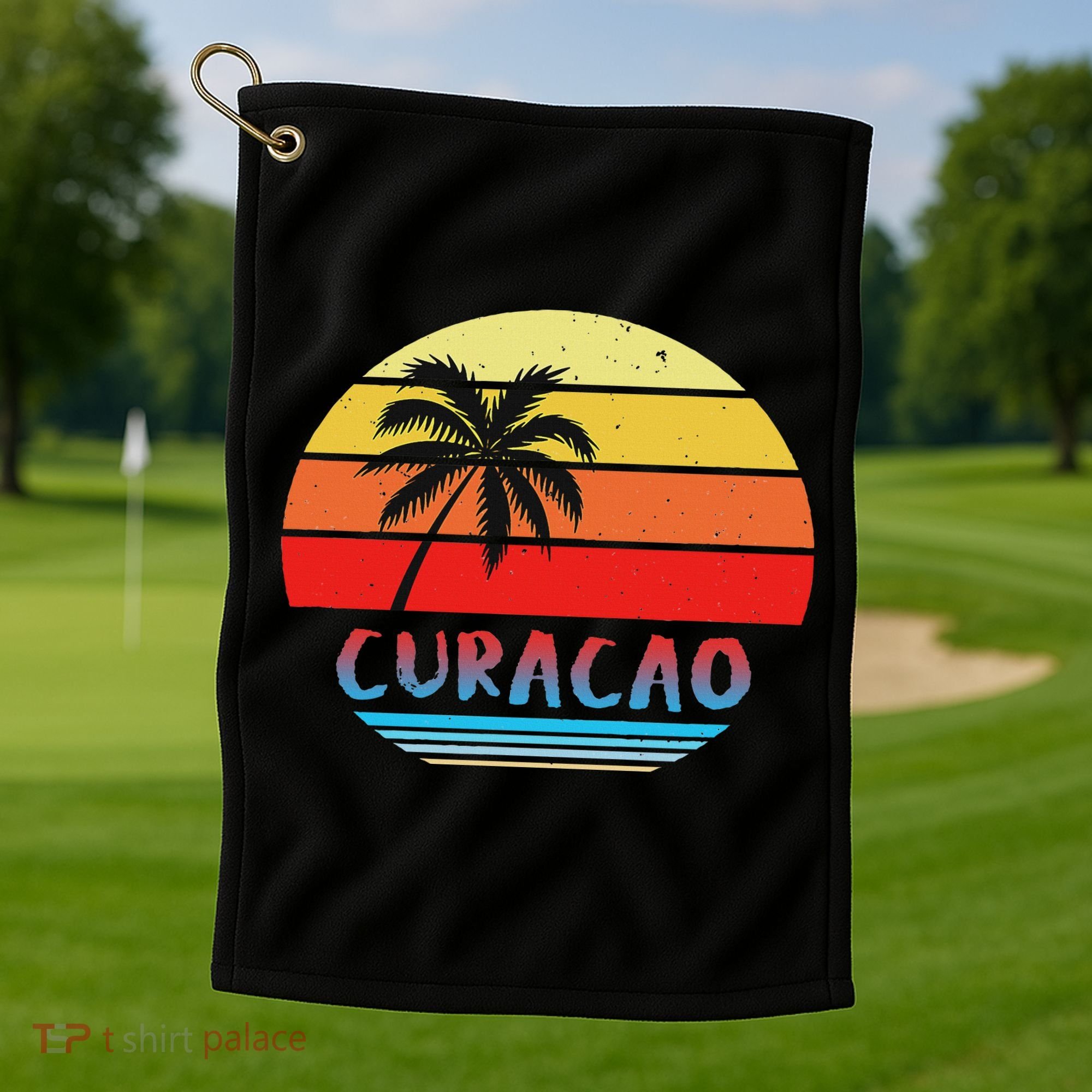 Curacao Gift Souvenir Curacao Golf Towel