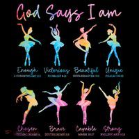 Christian God Says I Am Bible Verse Tie Dye Ballet Dancer  Coffee Mug thumb 5