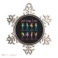 Christian God Says I Am Bible Verse Tie Dye Ballet Dancer  Ornament thumb 0