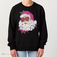 Cool Groovy Sana Claus Holiday Funny Women's Sweatshirt thumb 0