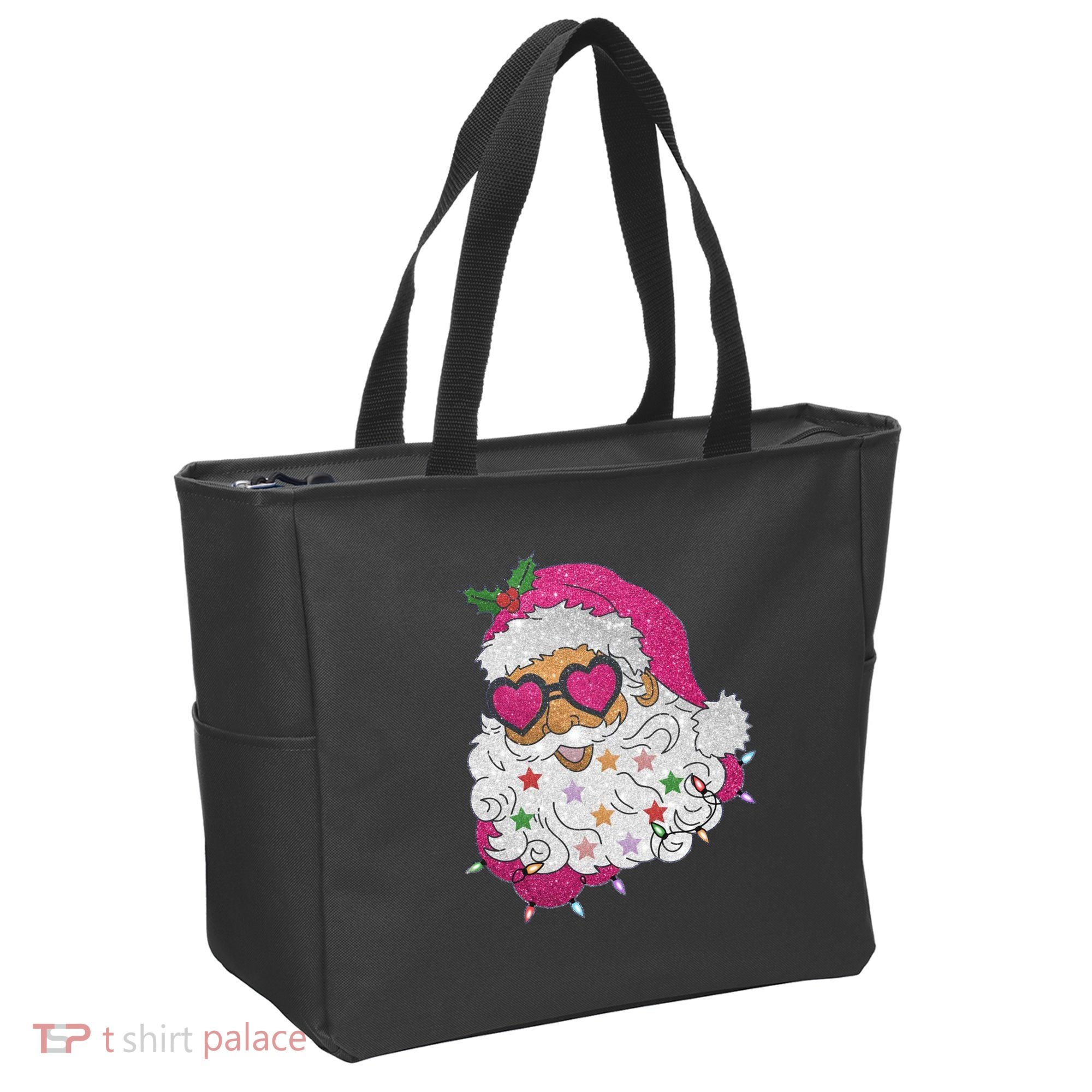 Cool Groovy Sana Claus Holiday Funny Tote Bag
