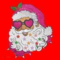 Cool Groovy Sana Claus Holiday Funny Santa Hat thumb 1