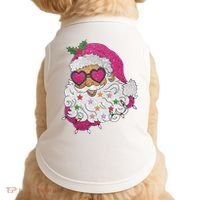 Cool Groovy Sana Claus Holiday Funny Doggie Tank thumb 0