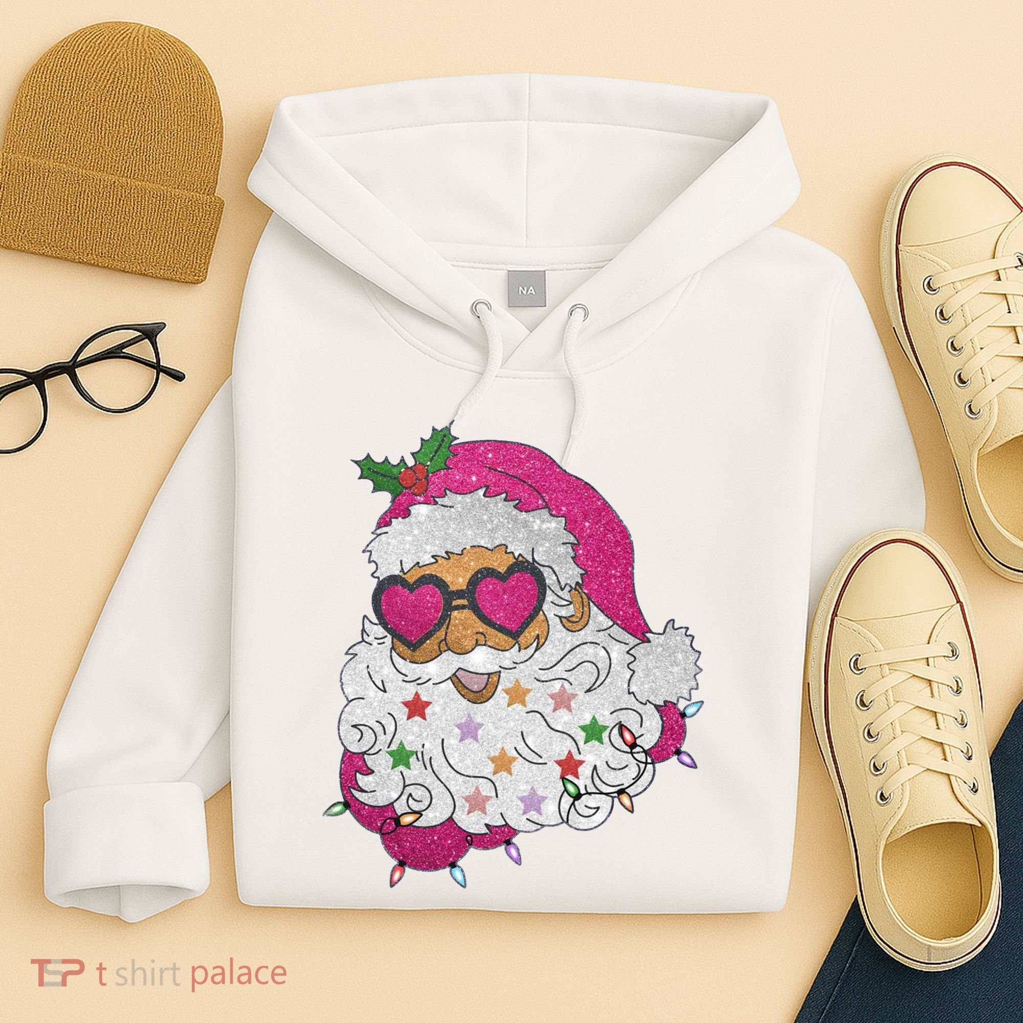 Cool Groovy Sana Claus Holiday Funny Hoodie