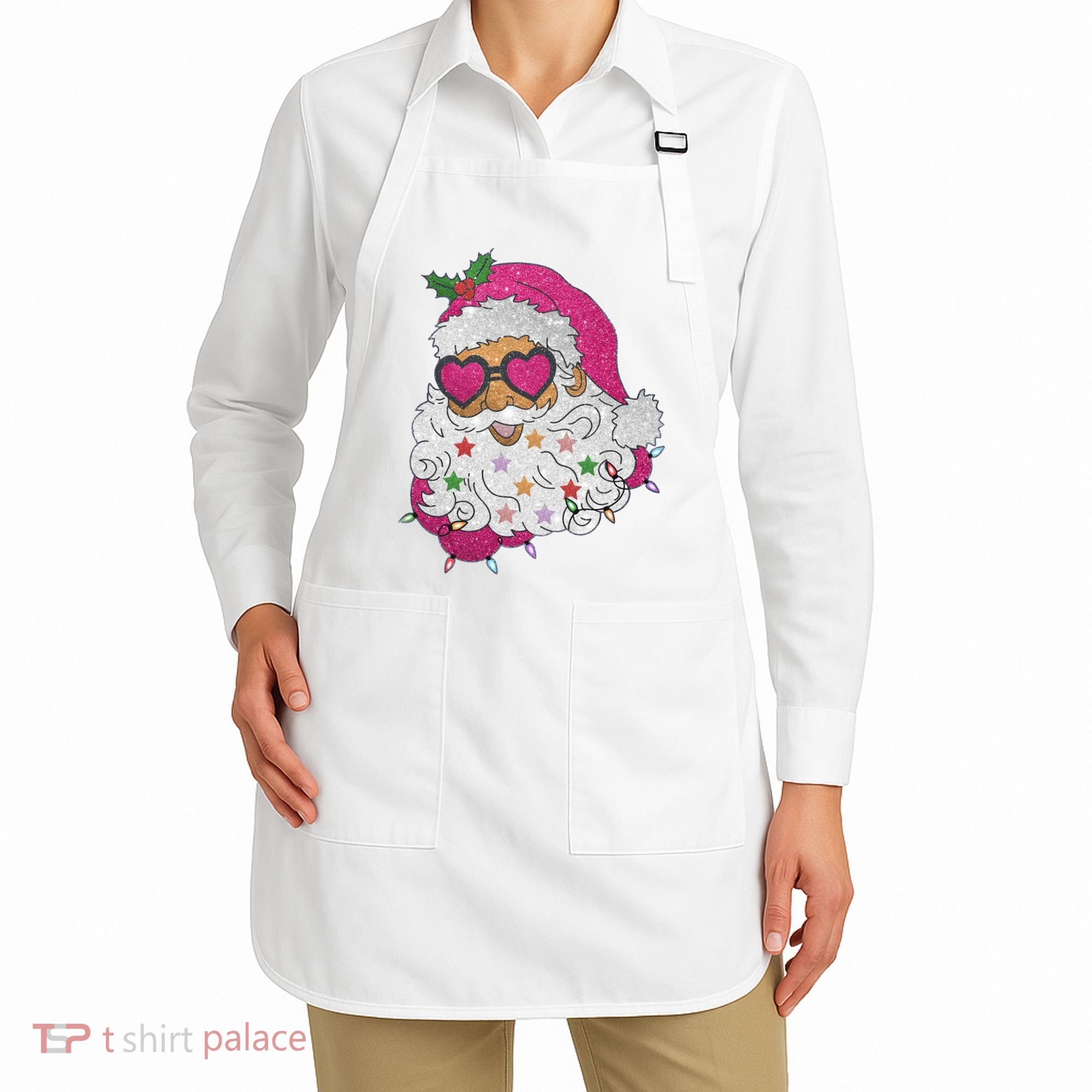 Cool Groovy Sana Claus Holiday Funny Apron