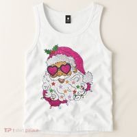 Cool Groovy Sana Claus Holiday Funny Tank Top thumb 2