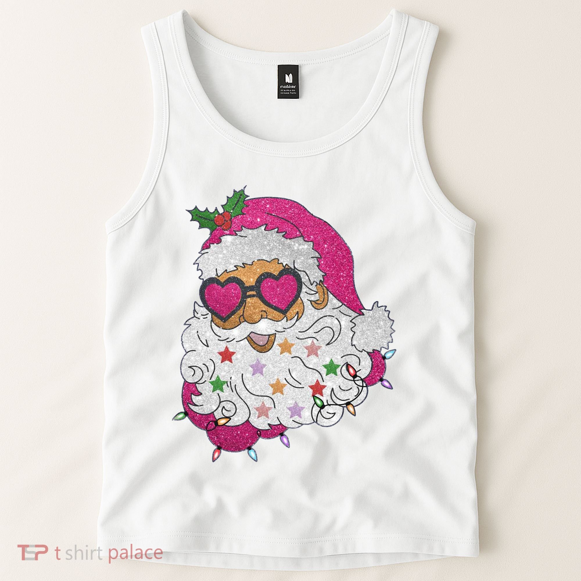 Cool Groovy Sana Claus Holiday Funny Tank Top