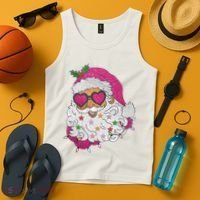 Cool Groovy Sana Claus Holiday Funny Tank Top thumb 4