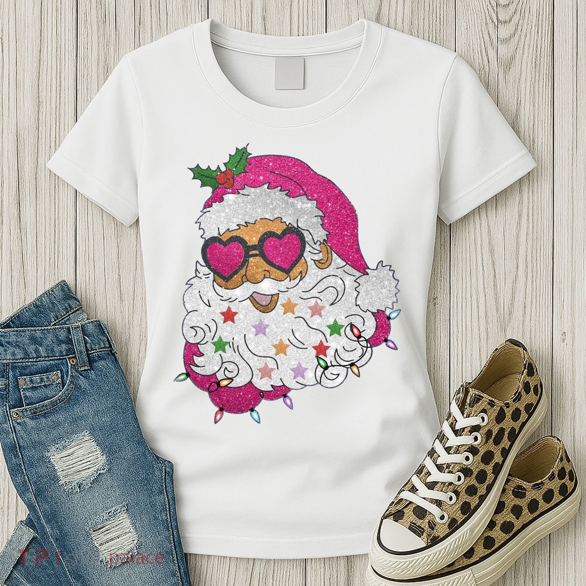 Cool Groovy Sana Claus Holiday Funny Women's T-Shirt