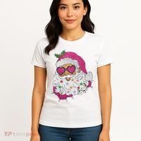 Cool Groovy Sana Claus Holiday Funny Women's T-Shirt thumb 4