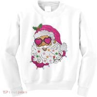 Cool Groovy Sana Claus Holiday Funny Kids Sweatshirt thumb 0