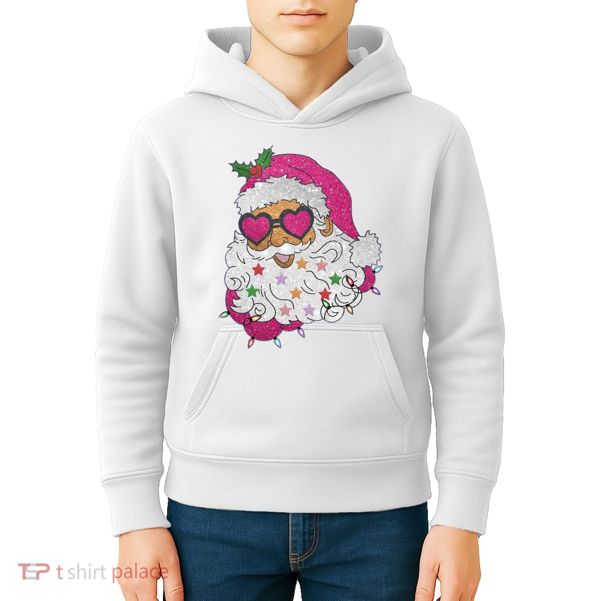 Cool Groovy Sana Claus Holiday Funny Kids Hoodie