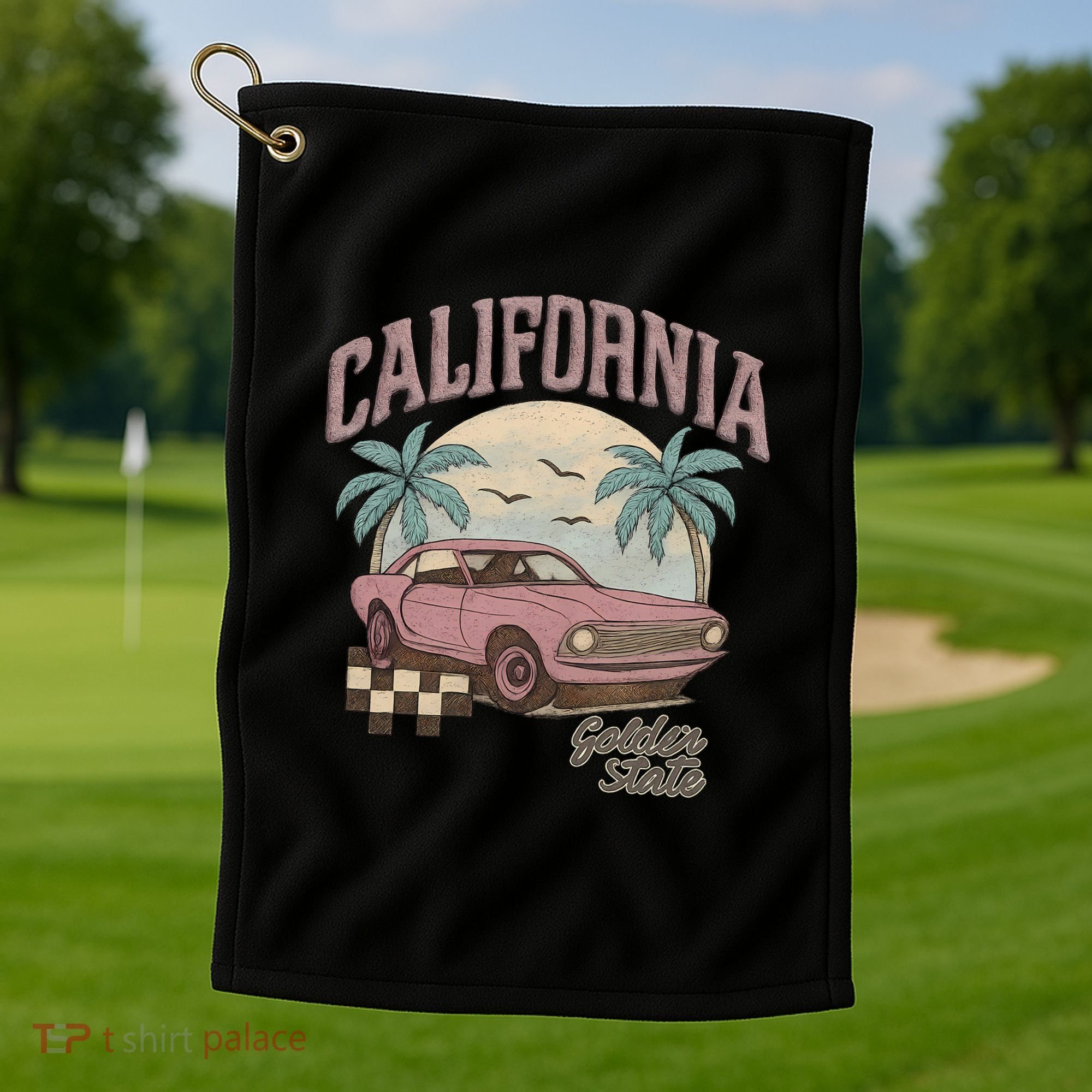 California Golden State Golf Towel