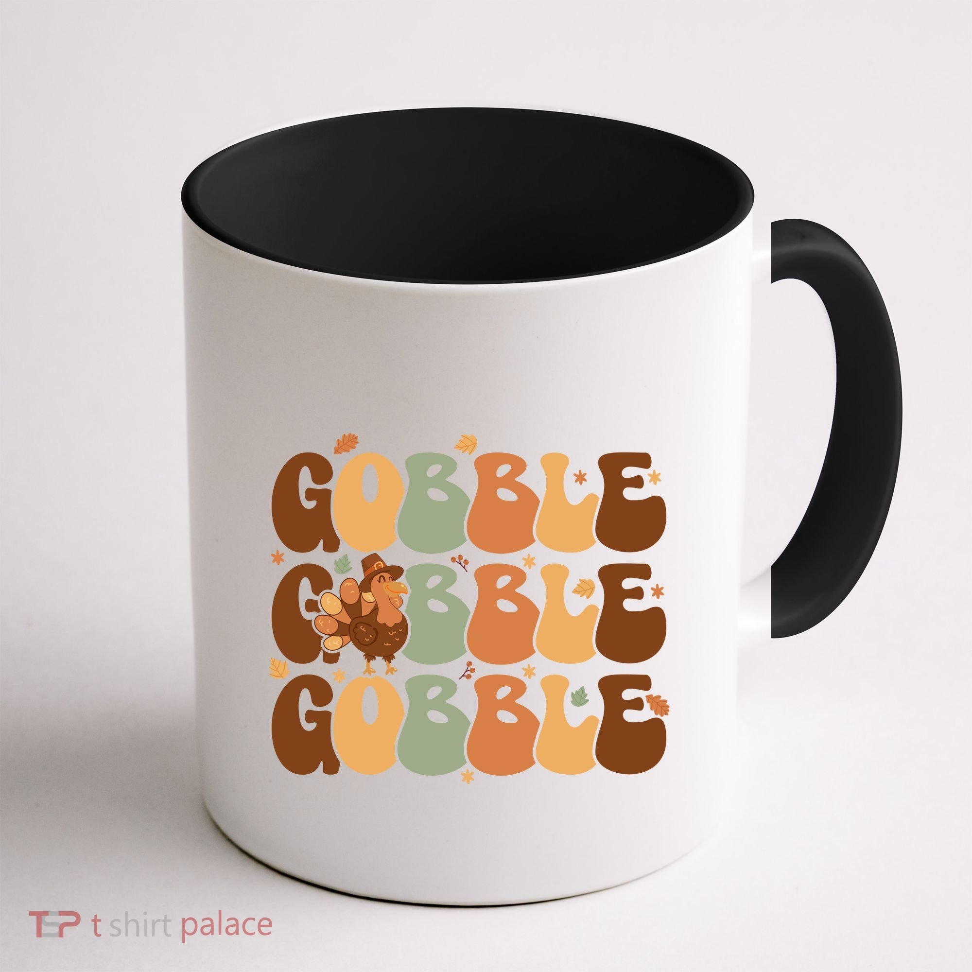 Cute Gobble Turkey Thanksgiving Coffee Mug