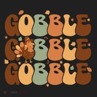 Cute Gobble Turkey Thanksgiving Tumbler thumb 3