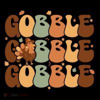Cute Gobble Turkey Thanksgiving Ornament thumb 1