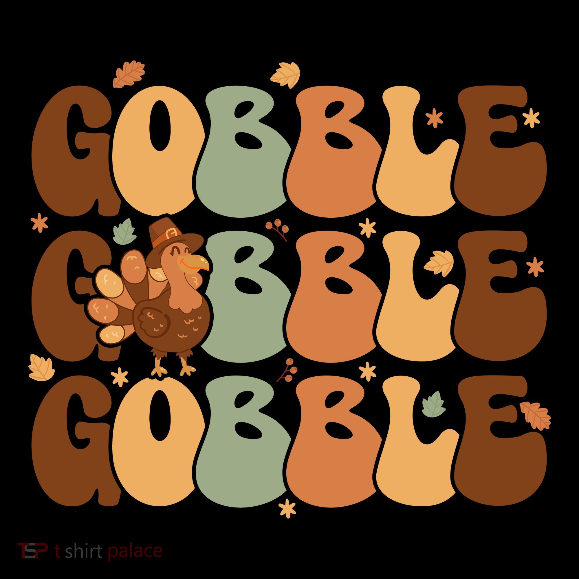 Cute Gobble Turkey Thanksgiving Ornament