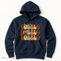 Cute Gobble Turkey Thanksgiving Hoodie thumb 0