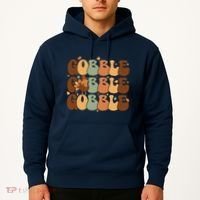 Cute Gobble Turkey Thanksgiving Hoodie thumb 2