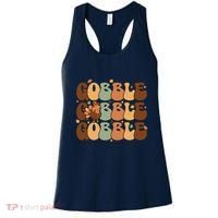 Cute Gobble Turkey Thanksgiving Women's Tank Top thumb 0