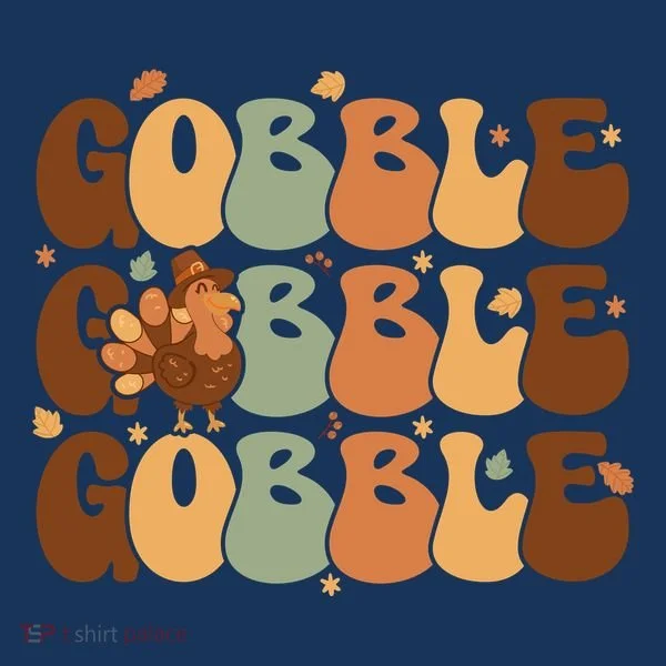 Cute Gobble Turkey Thanksgiving Toddler Hoodie