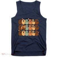 Cute Gobble Turkey Thanksgiving Tank Top thumb 0