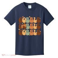 Cute Gobble Turkey Thanksgiving Kids T-Shirt thumb 0