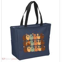 Cute Gobble Turkey Thanksgiving Tote Bag thumb 2