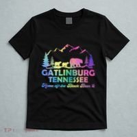 Cute Gatlinburg Tennessee Bear Great Smoky Mountains Tie Dye T-Shirt thumb 5