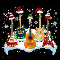Christmas Guitar Tree Xmas Lights Santa Guitar Instruts Gift Coffee Mug thumb 5