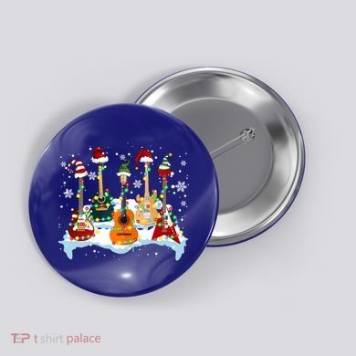 Christmas Guitar Tree Xmas Lights Santa Guitar Instruts Gift Button