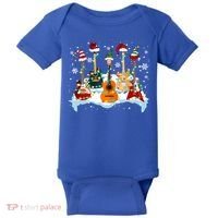 Christmas Guitar Tree Xmas Lights Santa Guitar Instruts Gift Baby Bodysuit thumb 0