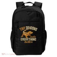 Crested Gecko Tiny Dragons Make Everything Better Backpack thumb 0