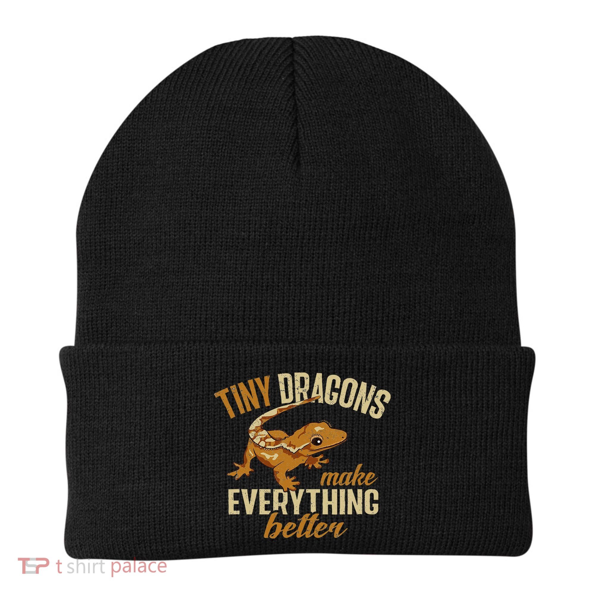 Crested Gecko Tiny Dragons Make Everything Better Beanie