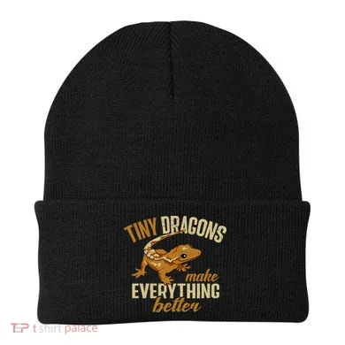 Crested Gecko Tiny Dragons Make Everything Better Beanie