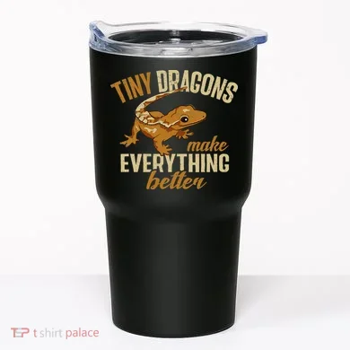 Crested Gecko Tiny Dragons Make Everything Better Tumbler