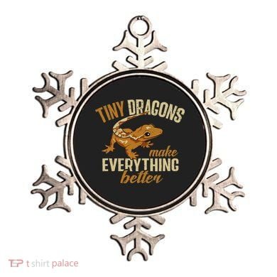 Crested Gecko Tiny Dragons Make Everything Better Ornament