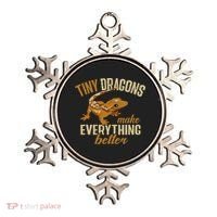 Crested Gecko Tiny Dragons Make Everything Better Ornament thumb 0