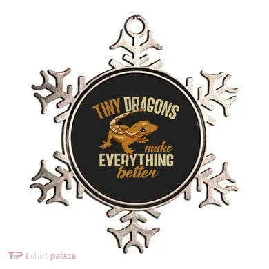 Crested Gecko Tiny Dragons Make Everything Better Ornament