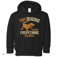Crested Gecko Tiny Dragons Make Everything Better Toddler Hoodie thumb 0